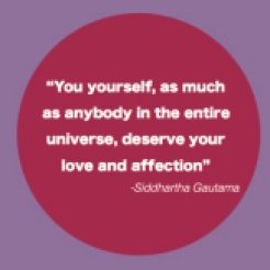 Buddha's quote on self-kindness